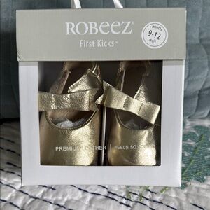 Robeez Gold Baby Shoes